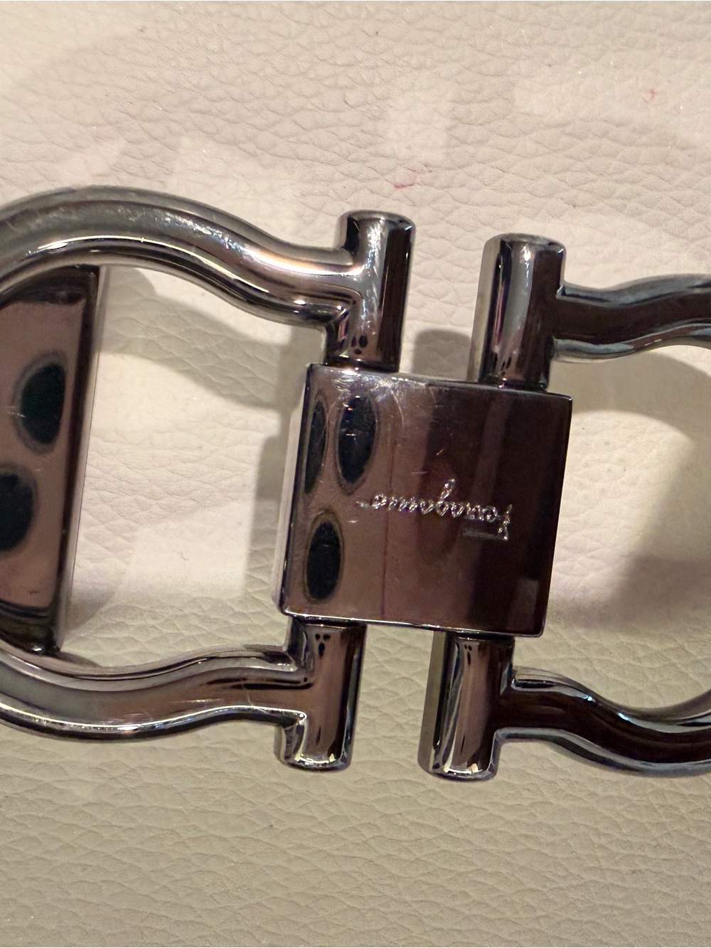 Salvatore Ferragamo Silver Gancini belt buckle - Picture 7 of 11